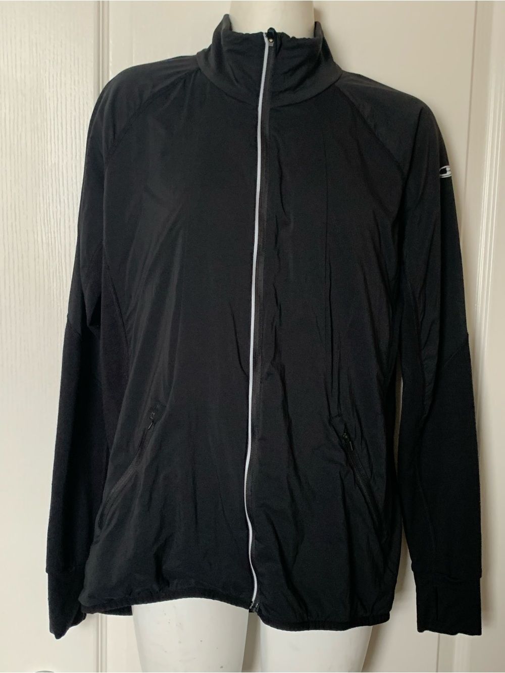 Womens Icebreaker Black Full-Zip Jacket - Lightweight Performance
